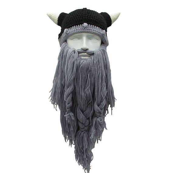 Barbarian Vikings Beard Knitted Beanie