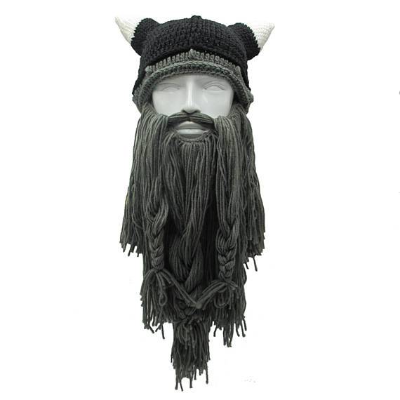 Barbarian Vikings Beard Knitted Beanie