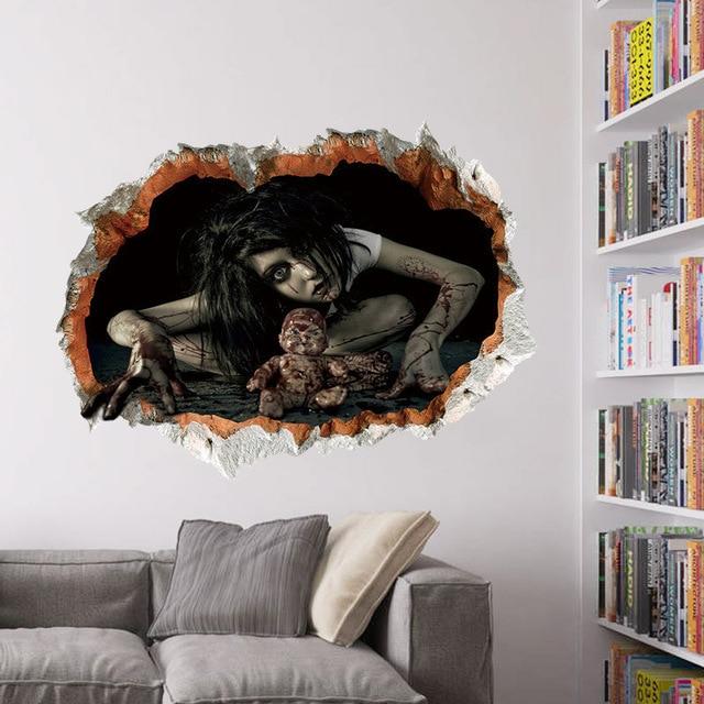 Halloween Decoration Scary Ghost Sticker
