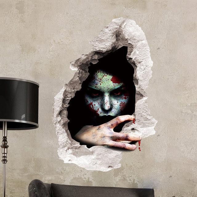 Halloween Decoration Scary Ghost Sticker