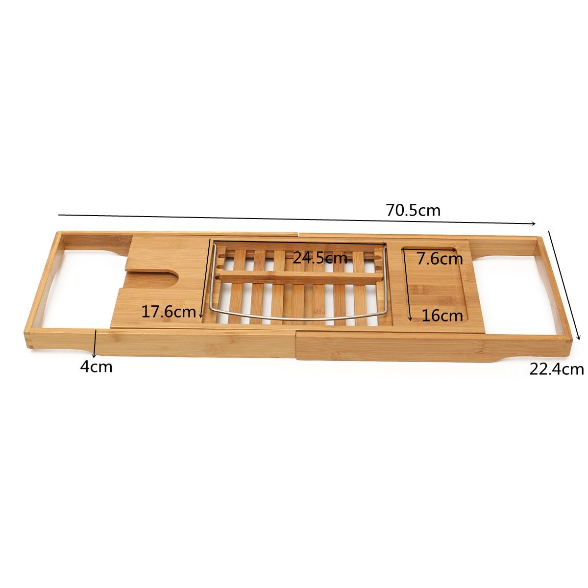 Luxury Bathroom Bamboo Bath Shelf