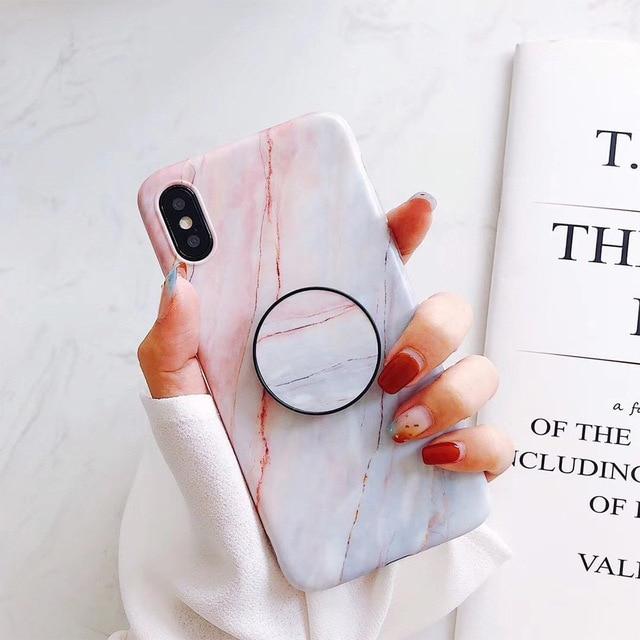 Marble Fashion Grip iPhone Case