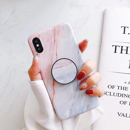 Marble Fashion Grip iPhone Case