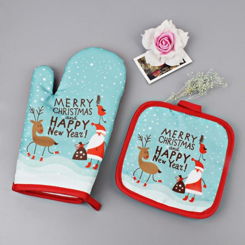 Limited Edition Christmas Baking Glove & Insulation Mat