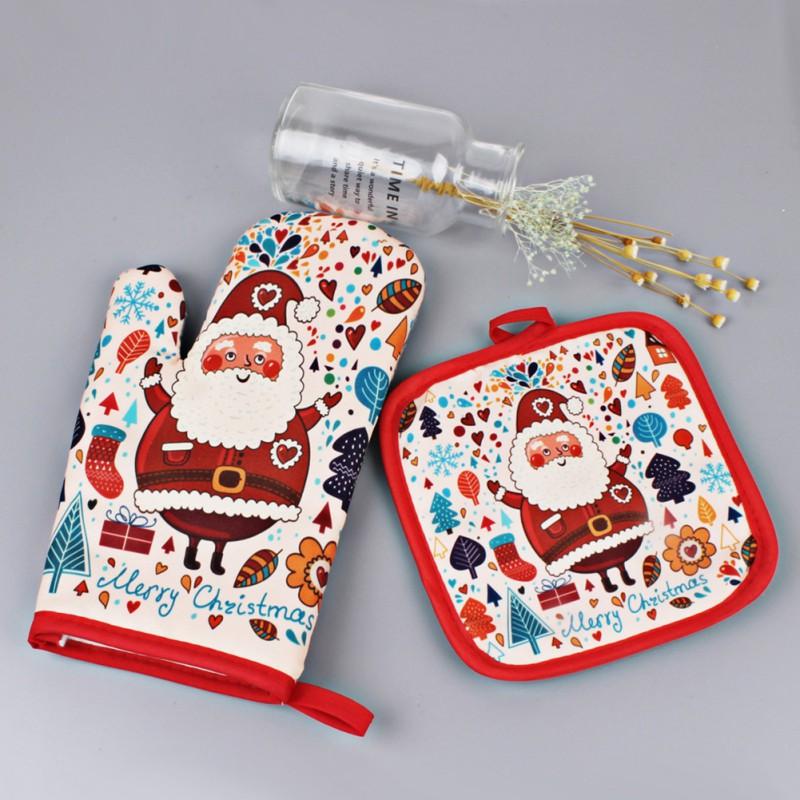 Limited Edition Christmas Baking Glove & Insulation Mat