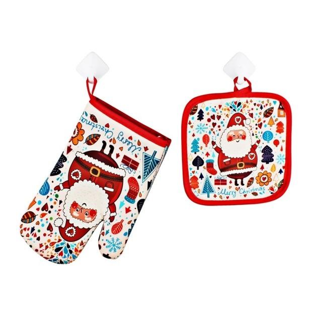 Limited Edition Christmas Baking Glove & Insulation Mat