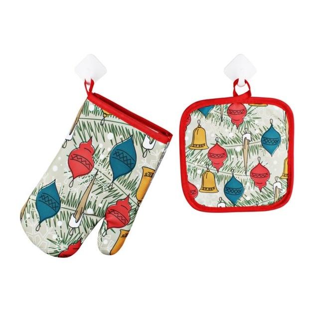 Limited Edition Christmas Baking Glove & Insulation Mat