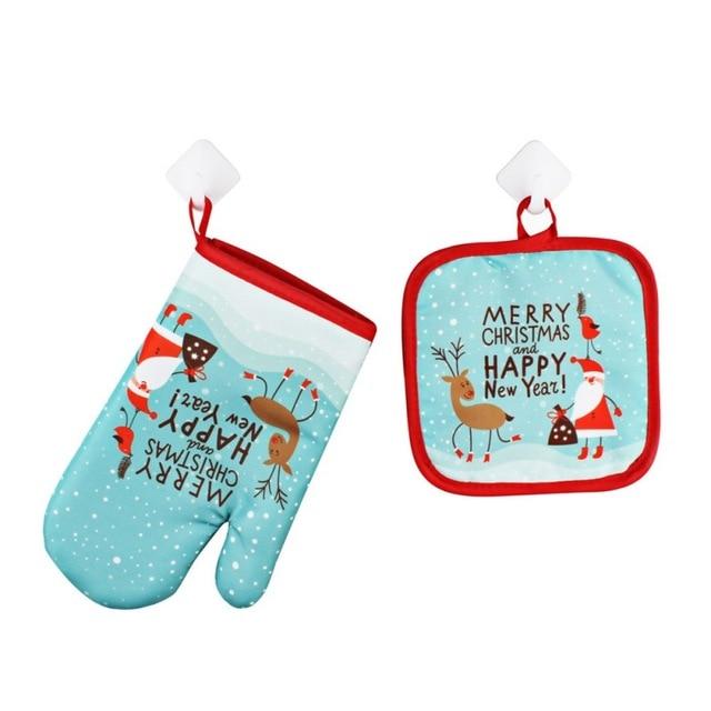 Limited Edition Christmas Baking Glove & Insulation Mat