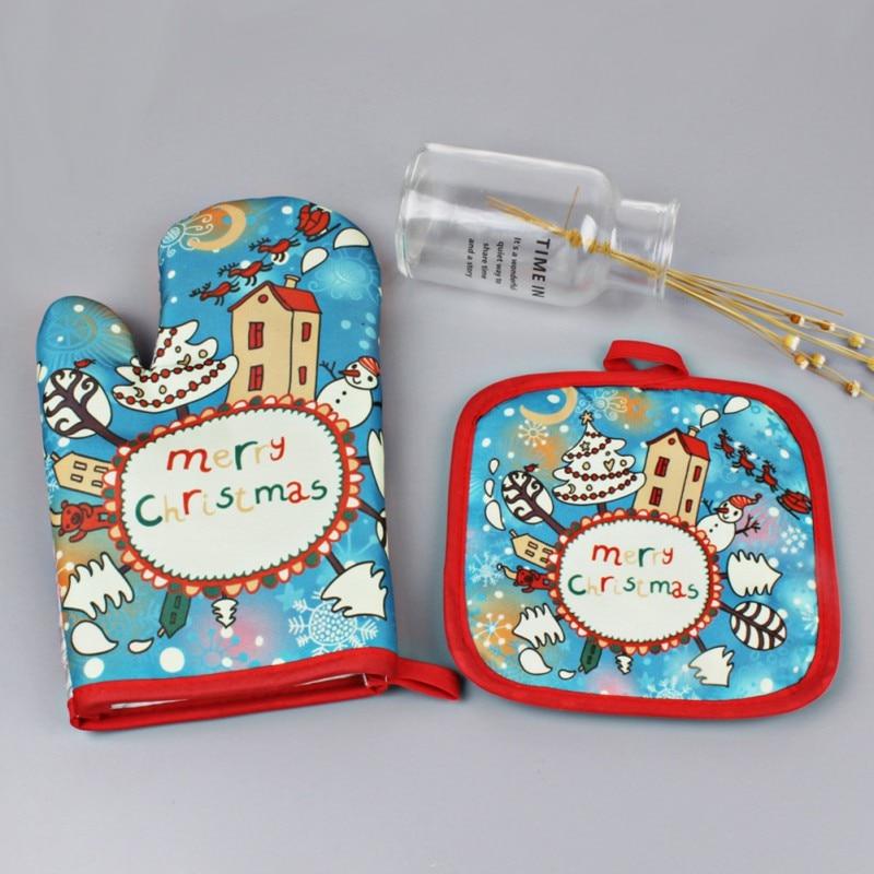 Limited Edition Christmas Baking Glove & Insulation Mat