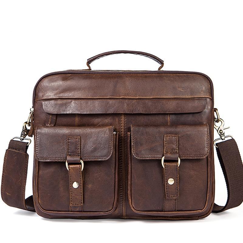 THE COURIER - LEATHER BRIEFCASE