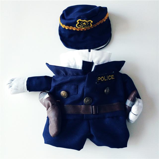 Funny Policeman Cat Jeans Cloth Costume