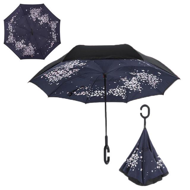 Windproof Double Layer Inverted Umbrella