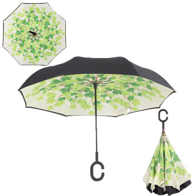 Windproof Double Layer Inverted Umbrella