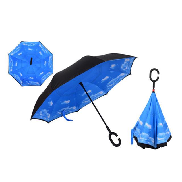 Windproof Double Layer Inverted Umbrella