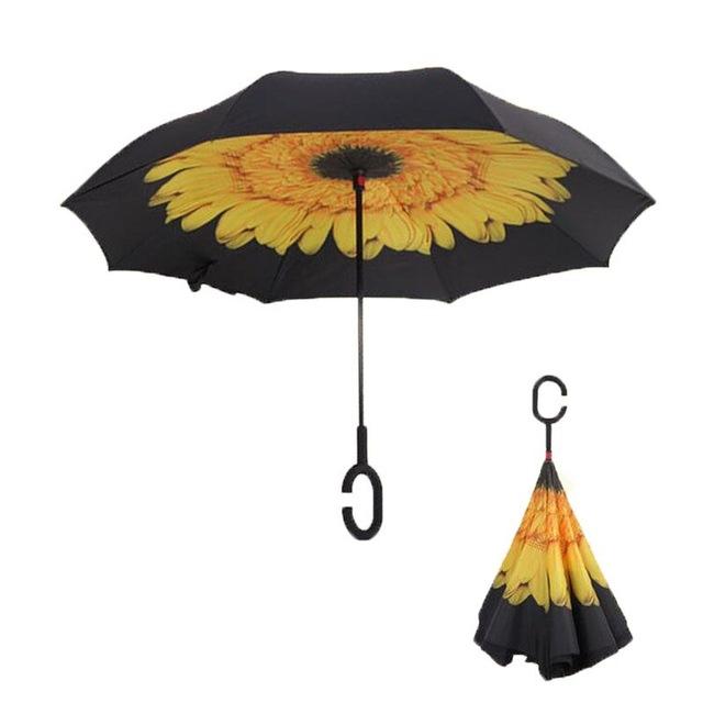 Windproof Double Layer Inverted Umbrella