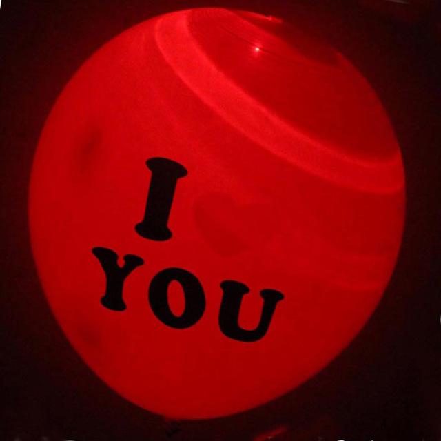 LED Light Latex Party Balloons