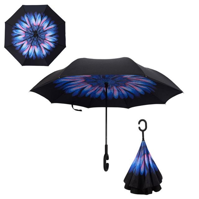 Windproof Double Layer Inverted Umbrella