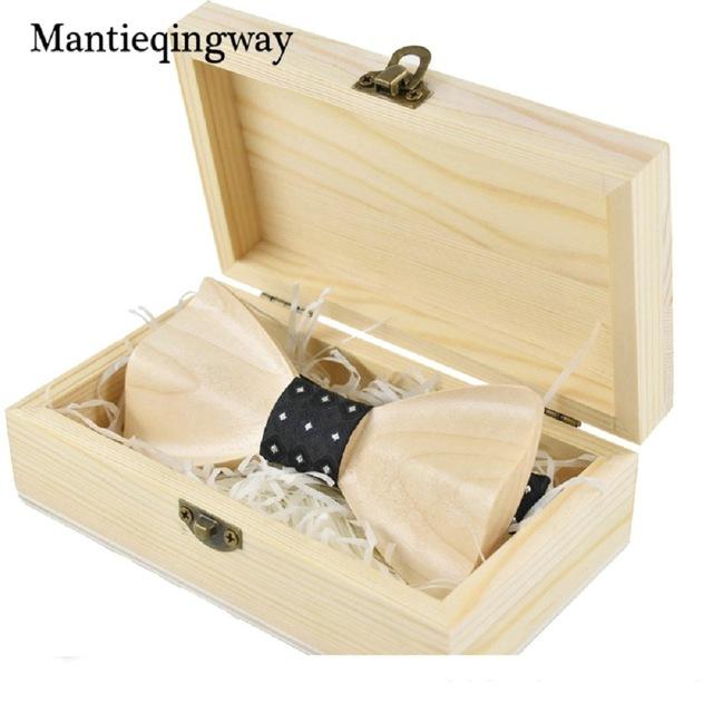 Novelty Three-Dimensional Wood Bow Tie