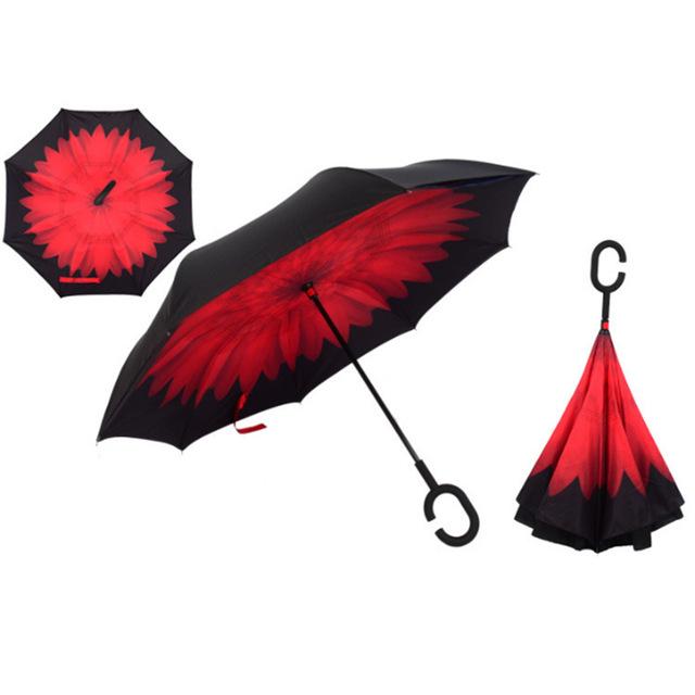 Windproof Double Layer Inverted Umbrella