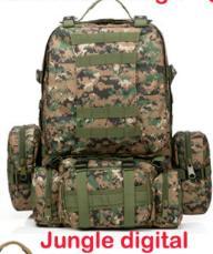 Large 50L Tactical Military Style Outdoor camping/hiking/trekking Backpack