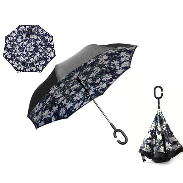 Windproof Double Layer Inverted Umbrella