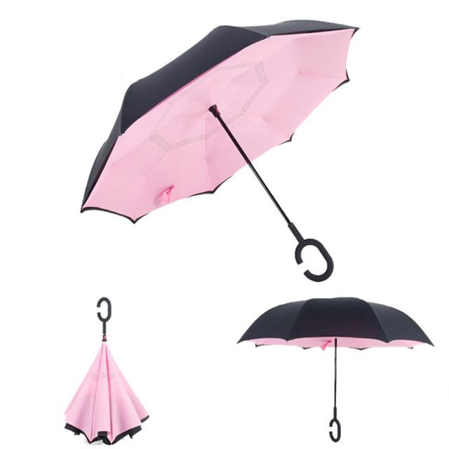 Windproof Double Layer Inverted Umbrella