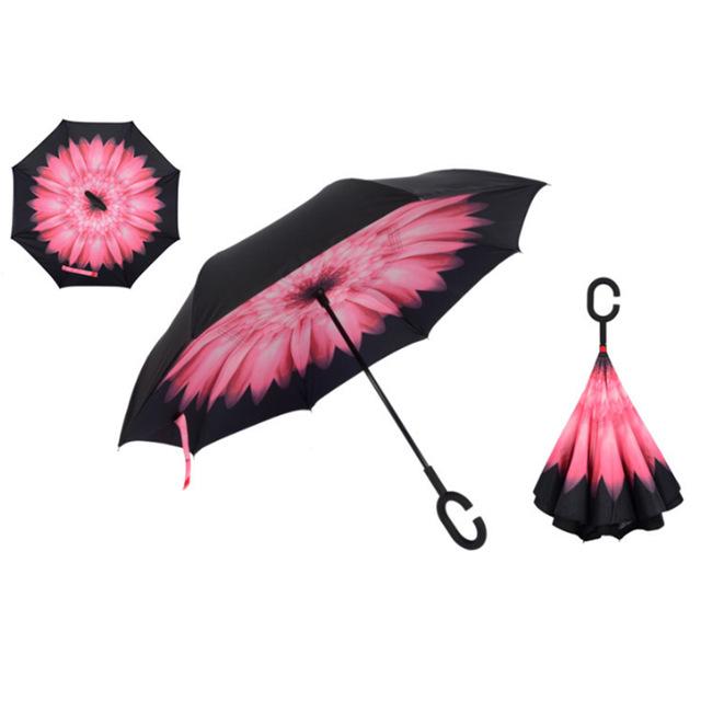 Windproof Double Layer Inverted Umbrella