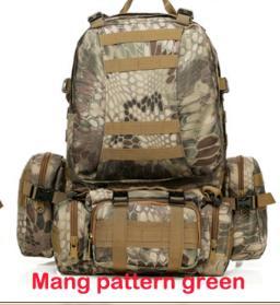 Large 50L Tactical Military Style Outdoor camping/hiking/trekking Backpack