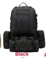 Large 50L Tactical Military Style Outdoor camping/hiking/trekking Backpack