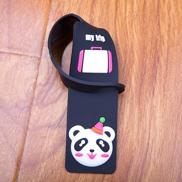 Kids Suitcase Reusable Straps Cartoon Tags