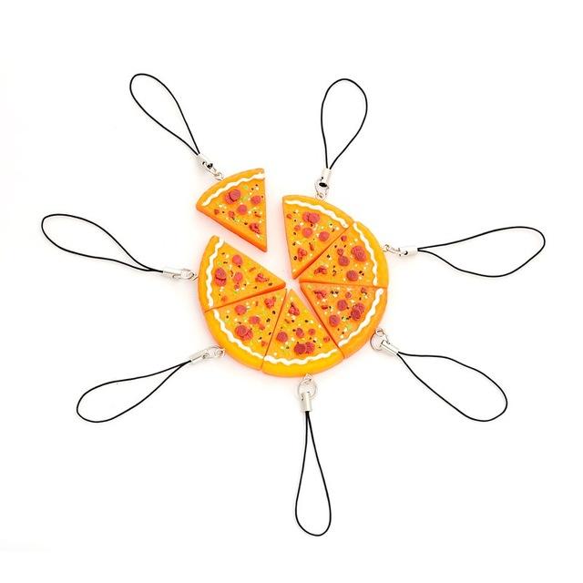 Pizza Best Friends Forever Necklace or Keychain