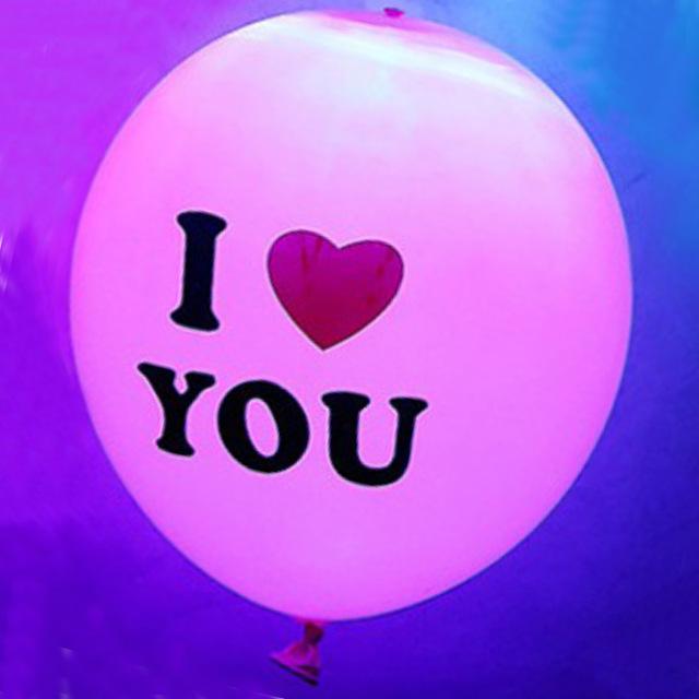 LED Light Latex Party Balloons