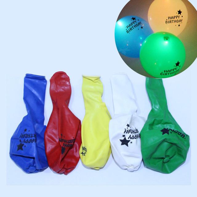 LED Light Latex Party Balloons