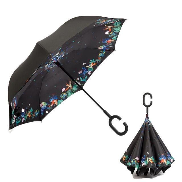 Windproof Double Layer Inverted Umbrella