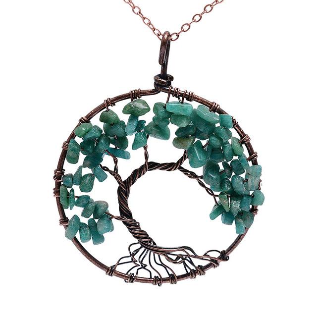 Multi Colored Tree Of Life Necklace