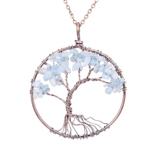 Multi Colored Tree Of Life Necklace