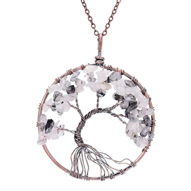Multi Colored Tree Of Life Necklace
