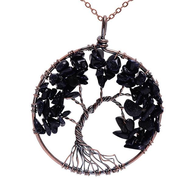 Multi Colored Tree Of Life Necklace