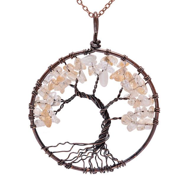 Multi Colored Tree Of Life Necklace