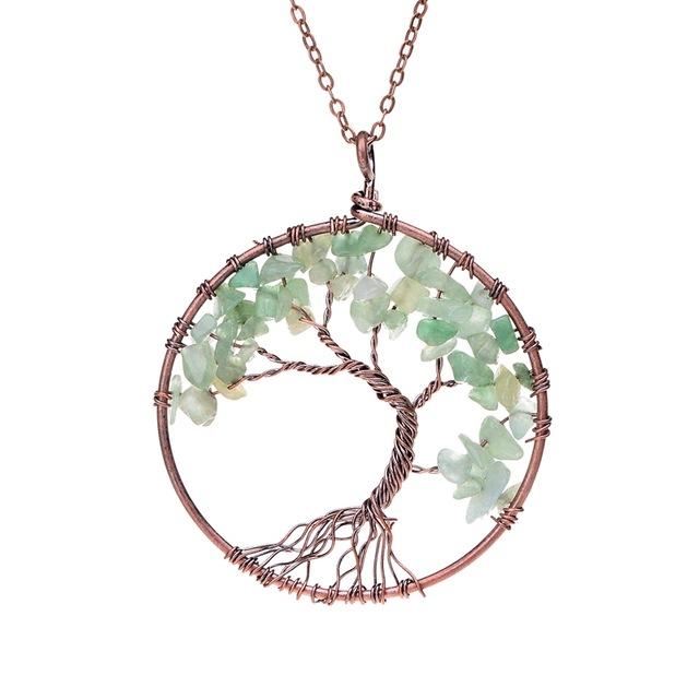 Multi Colored Tree Of Life Necklace