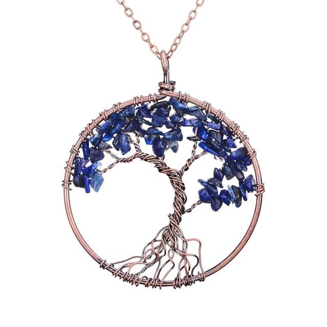 Multi Colored Tree Of Life Necklace