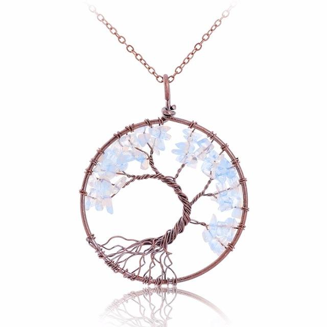 Multi Colored Tree Of Life Necklace