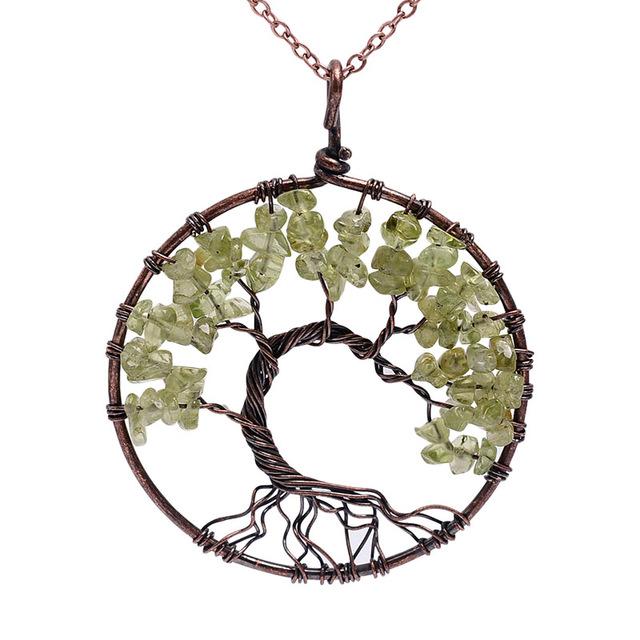 Multi Colored Tree Of Life Necklace