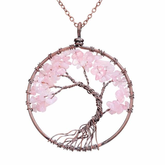 Multi Colored Tree Of Life Necklace