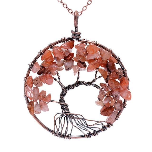 Multi Colored Tree Of Life Necklace